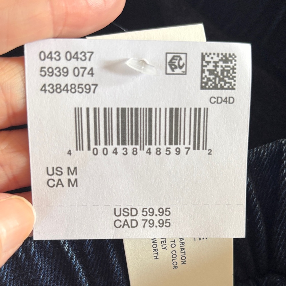 American Eagle wide leg draw string nwt! Navy Relaxed-Fit Pant - Picture 7 of 8